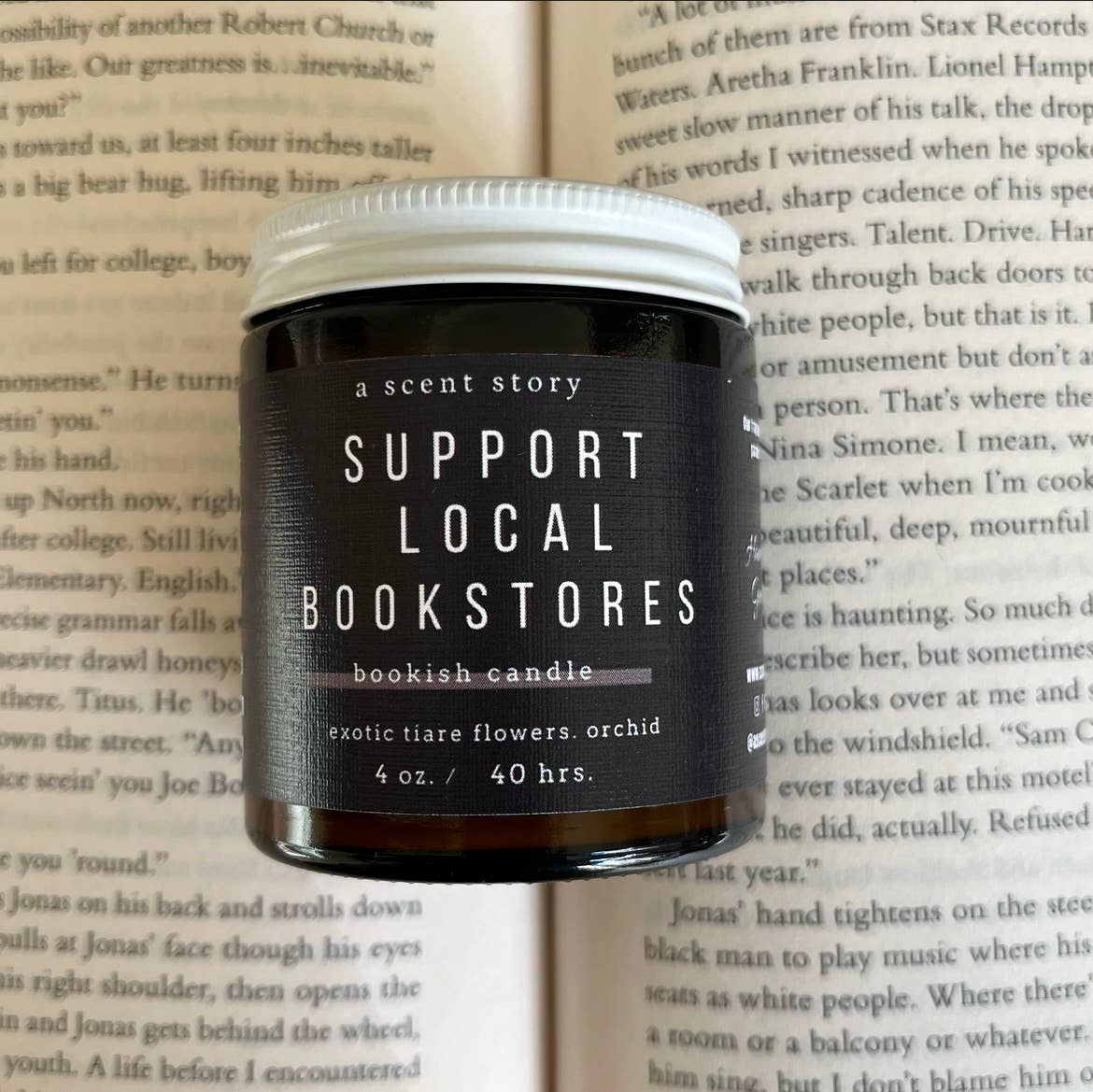 Support Local Bookstores -  Bookish Candle | Book Themed