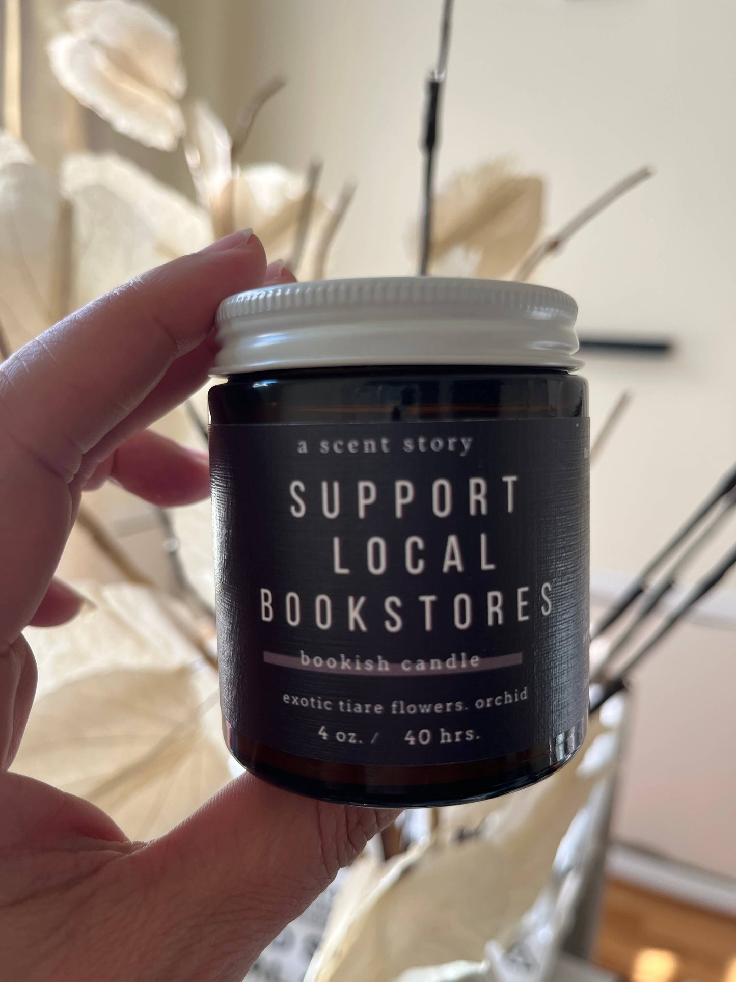 Support Local Bookstores -  Bookish Candle | Book Themed